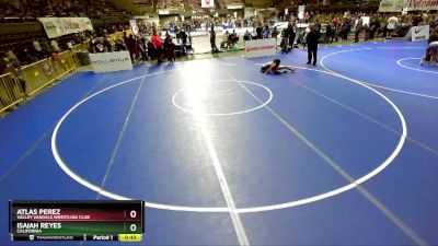 78 lbs Semifinal - Atlas Perez, Valley Vandals Wrestling Club vs Isaiah Reyes, California