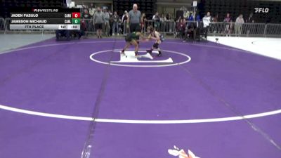 65 lbs 7th Place - Jaden Fasulo, Camillus vs Jameson Michaud, Carlisle
