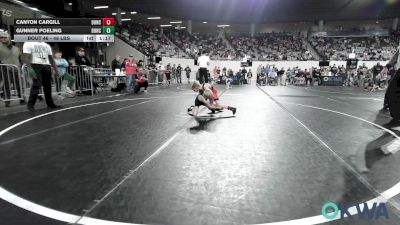 46 lbs Final - Canton Cargill, Duncan Demon Wrestling vs Gunner Poeling, Duncan Demon Wrestling