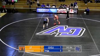 141 lbs Round 1 (4 Team) - Collin Twigg, Grand Valley State vs Sawyer Smith, Findlay