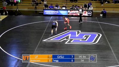 141 lbs Round 1 (4 Team) - Collin Twigg, Grand Valley State vs Sawyer Smith, Findlay