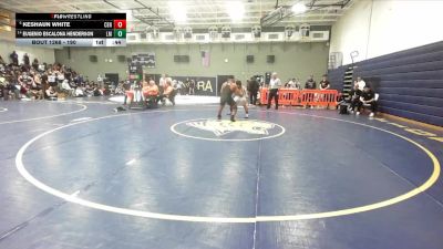 190 lbs Cons. Round 2 - Eugenio Escalona Henderson, La Mirada vs Keshaun White, Centennial (Corona)