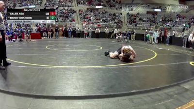 120 lbs Champ. Round 1 - Caleb Asa, Garrett High School vs Brady Shannon, Western