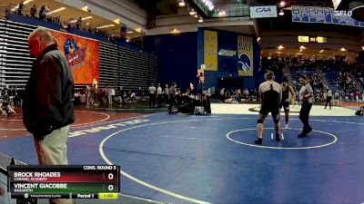 215 lbs Cons. Round 3 - Brock Rhoades, Caravel Academy vs Vincent Giacobbe, Nazareth