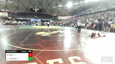 4A 195 lbs Champ. Round 1 - Lucas Overland, Lake Stevens vs Elliott Scott, Camas