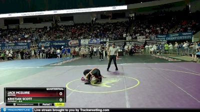 D 1 132 lbs Quarterfinal - Jack McGuire, Benton vs Kristian Scott, Catholic - B.R.