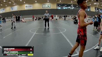 100 lbs Round 2 (6 Team) - Gavin Horne, Cali Red vs Kelley Hageman, CP Wrestling Academy