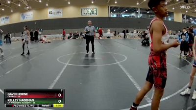 100 lbs Round 2 (6 Team) - Gavin Horne, Cali Red vs Kelley Hageman, CP Wrestling Academy