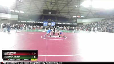 160 lbs Quarterfinal - Ayiia Blackburn, Warden Elite Wrestling vs Jasper Vera, UP Outlaw WC