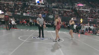 G - 125 lbs Semifinal - Maia Campbell, Fort Benton (Girls) vs Madalyn Deiter, Great Falls Cmr (Girls)