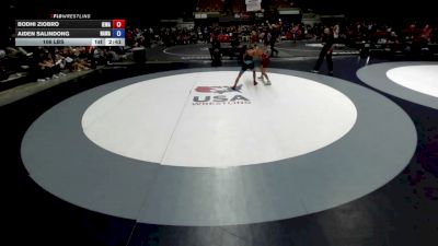 106 lbs Bodhi Ziobro, IEWA - Inland Empire Wrestling Association vs Aiden Salindong, NAWA - North Area Wrestling Association