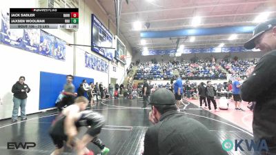 70 lbs Quarterfinal - Jack Sadler, Barnsdall Youth Wrestling vs Jaxsen Woolman, Vinita Kids Wrestling