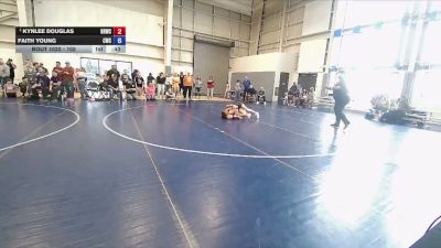105 lbs Round 1 - Kynlee Douglas, Bear River Wrestling Club vs Faith Young, Champions Wrestling Club