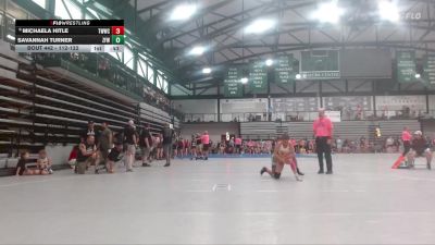 112-122 lbs Champ. Round 1 - Michaela Hitle, Timber Wolves Wrestling Club vs Savannah Turner, Zero Fox Wrestling