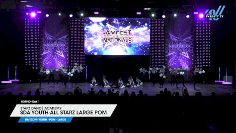 Starz Dance Academy - SDA Youth All Starz Large Pom [2025 Youth - Pom - Large Day 1] 2025 JAMfest Dance Super Nationals