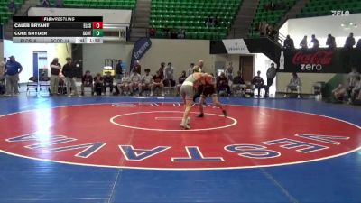 122 lbs Semifinals (8 Team) - Cole Snyder, Scottsboro vs Caleb Bryant, Elmore County School