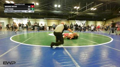 119 lbs Rr Rnd 1 - Brodee Bryan, Shelton Wrestling Academy vs Liam Foos, Nixa Youth Wrestling