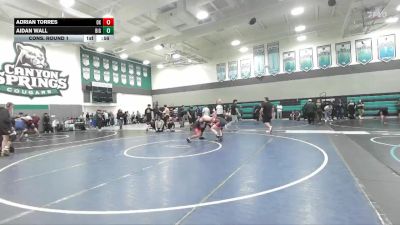 157 lbs Cons. Round 1 - Aidan Wall, Big Bear vs Adrian Torres, Oxnard