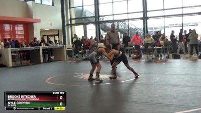 B-22 lbs Cons. Semi - Brooks Ritscher, Benton Community Wrestling vs Nyle Crippen, DC Elite