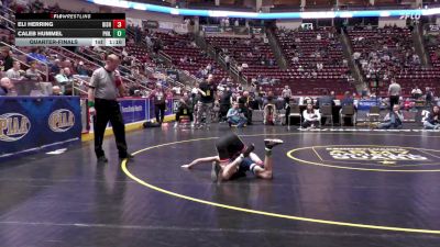 114 lbs Quarterfinal - Eli Herring, Bishop McCort vs Caleb Hummel, Philipsburg-Osceola