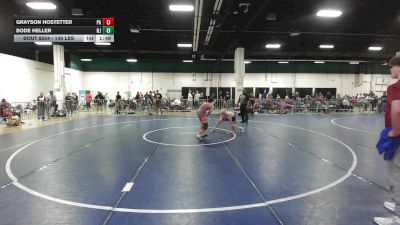 136 lbs Quarterfinal - Grayson Hostetter, PA vs Bode Heller, NJ