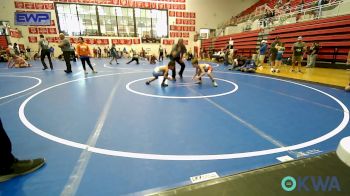 58 lbs Consi Of 4 - Carson Otto, NORTH DESOTO WRESTLING ACADEMY vs Exodus Horsechief, Hawks Wrestling Club