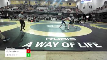 150 lbs Quarterfinal - Cameron Cannaday, Mount Saint Joseph vs Nathan Rickards, Malvern Prep