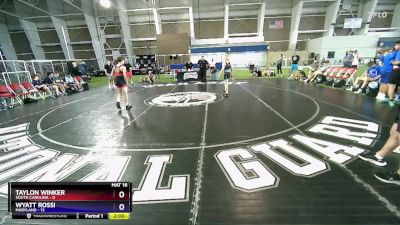 106 lbs Placement Matches (8 Team) - Taylon Winker, South Carolina vs Wyatt Rossi, Maryland