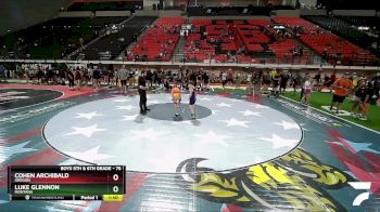 75 lbs Quarterfinal - Luke Glennon, Montana vs Cohen Archibald, Oregon