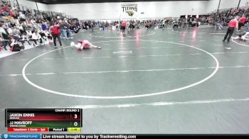 120 lbs Champ. Round 2 - JJ Mavroff, Winneconne vs Jaxon Ennis, Neenah