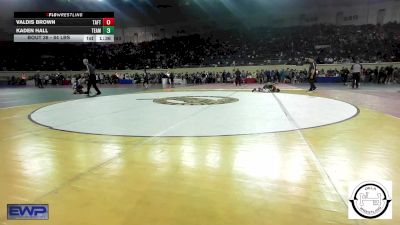 84 lbs Round Of 32 - Valdis Brown, Taft Middle School vs Kaden Hall, Team Guthrie Wrestling