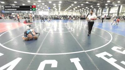 100 lbs Consi Of 16 #2 - Mason Hartrum, PA vs Cj Dreshman, PA