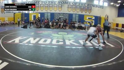 132 lbs Round 7 (8 Team) - Eljah Balboa, Wellington vs Lane Goodell, SOWA /HWC