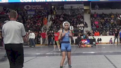 100 lbs Quarterfinal - Jamiyah Thompson, Team Of Hard Knox vs Karsyn Clark, WR-Topeka Blue Thunder