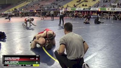 174 lbs Round 1 (16 Team) - Justin McCunn, Grand View (Iowa) vs Alex Vandyke, Morningside (Iowa)