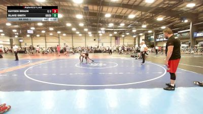 132 lbs Rr Rnd 1 - Kayden Braun, FZ Crew - HSB vs Blake Smith, Ground Up USA (BLUE) - HSB