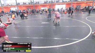 115 lbs Round 2 - Eli Ritchie, Panther Club vs Ethan Ritchie, Panther Club