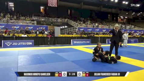 Julian Francisco Fabian Jr vs Maximus Mingyu Danielsen 2026 Pan Kids Jiu-Jitsu IBJJF Championship