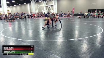 132 lbs Round 5 (10 Team) - Dallon Lowe, Reservoir Dogs vs Gage Rutan, Fight Barn WC