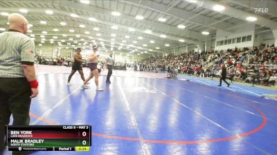 6-285 lbs Cons. Round 1 - Ben York, Lake Braddock vs Malik Bradley, North Stafford