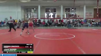 141 lbs Quarterfinal - Andrew Sinkovics, Wabash vs Logan Wagner, Marian University (IN)