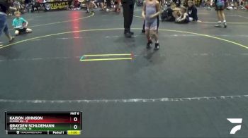 56 lbs Round 2 (6 Team) - Grayden Schloemann, Team Gotcha vs Kaison Johnson, Illinois KIA