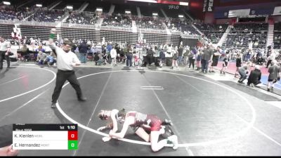 94 lbs Rr Rnd 1 - Kale Kienlen, Worland WC vs Emma Hernandez, Montana Disciples