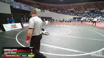 6A-145 lbs Cons. Round 5 - Ashton Brock, Aloha vs Andrew Likens, North Medford