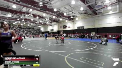 135 lbs Champ. Round 1 - Jacqueline Antonio, Santa Ana vs Gabby Jimenez, Paloma Valley