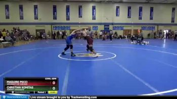 184 lbs Cons. Semi - Maguire Pecci, University Of Chicago vs Christian Komitas, Aurora Universtiy