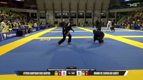Bruno De Carvalho Canto vs Jeysen Santiago Dos Santos 2026 Master International IBJJF Jiu-Jitsu North American Championship