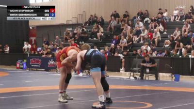 86kg 1st Place Match - Aidan Stevenson, Edmonton Wrestling Club vs Owen Gudmundson, Burnaby Mountain Wrestling Club