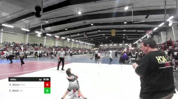 46 lbs Consolation - Kiah Alcon, Stout Wr Acd vs Elijah Beck, Top Rank