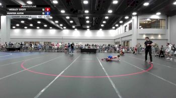 49-53 lbs Champ. Round 2 - Wesley Stott, GA vs Hunter Autin, GA